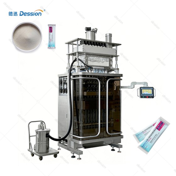 Automatic 8-Lane Back-Seal Powder Packaging Machine for Pharmaceutical Powders